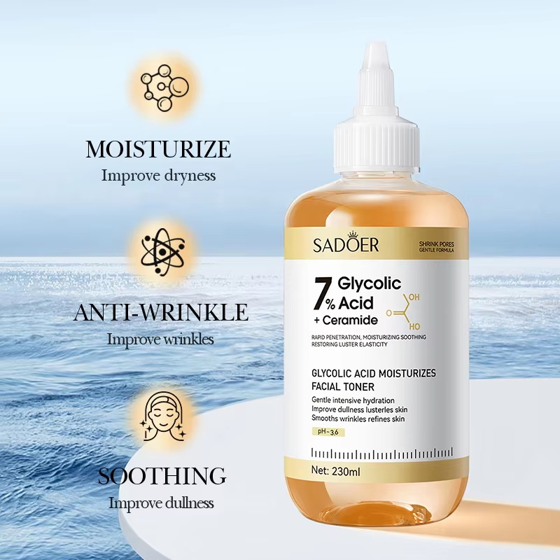 SADOER Glycolic Acid Toner Fac - đánh giá và giá Essence Serum Toner