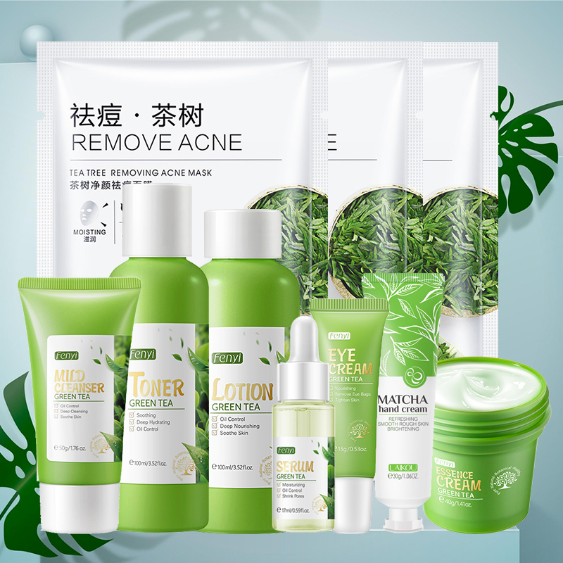Facial Products Kit Sakura / G - đánh giá và giá Korean Skincare Routine
