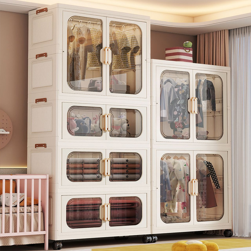 No-Install Foldable Baby Wardr - đánh giá và giá Korean Lifestyle